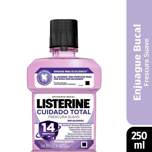 Listerine Cuidado Total Zero Enjuague Bucal Menta x 250 ml #1