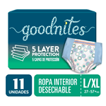 Pañales Goodnites Talle L/XL -  11 Unidades #1