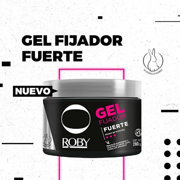 Roby Gel Fijador Fuerte Pote 280 gr alt