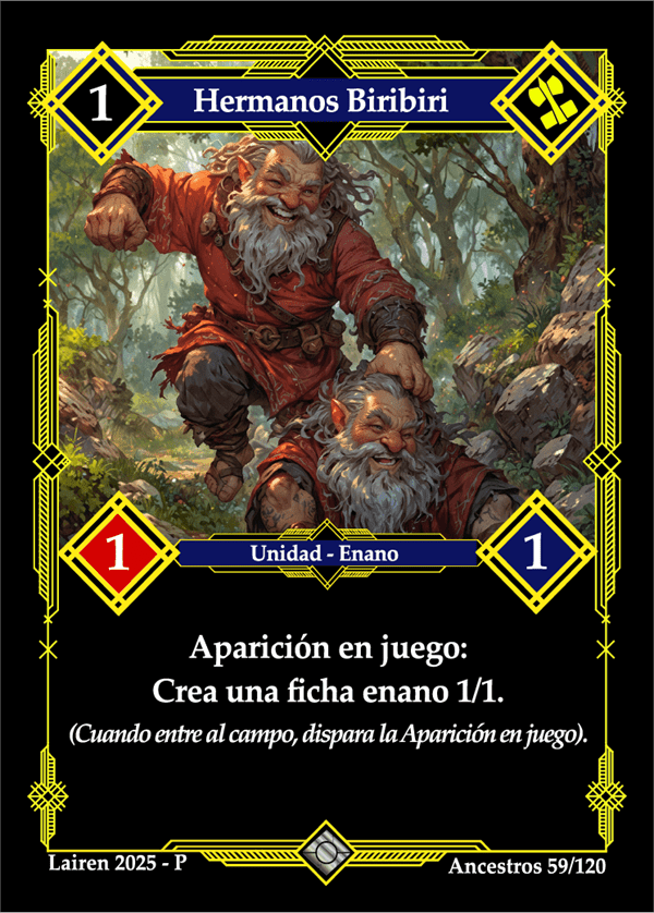 059 Hermanos Biribiri Precon Enano/Desertor - Coste 1