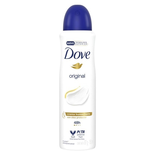 Antitranspirante En Aerosol Dove  Original 1/4 Crema Humectante 150 Ml alt
