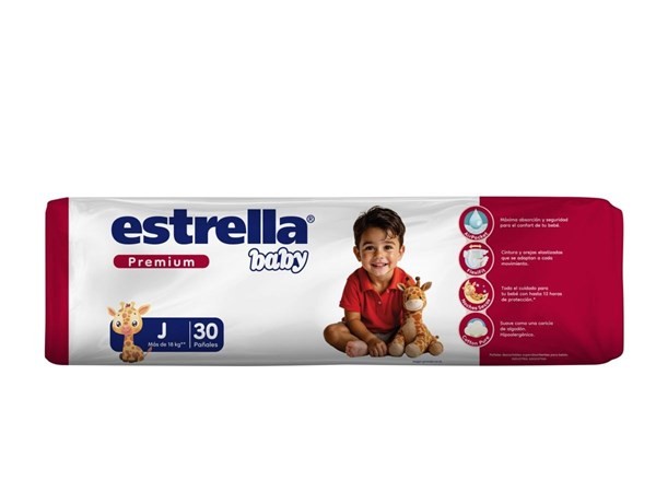 Estrella Pañales Baby Premium Junior | Talle Ch -  30 Unidades #1