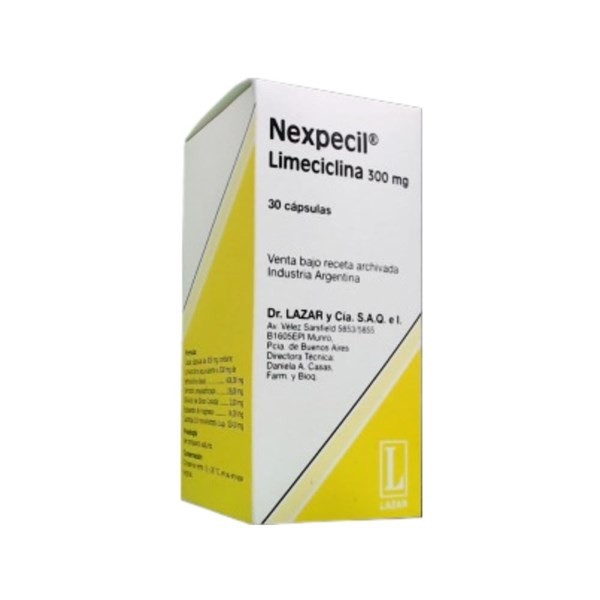 Lazar Nexpecil 300 Mg Limeciclina x 30 Cáps #1