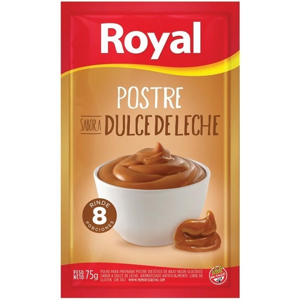 Postre Royal Dulce de Leche 75 gr alt