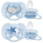 Chupetes Avent Azul Ultra Soft 6 - 18 meses x 2 un #1