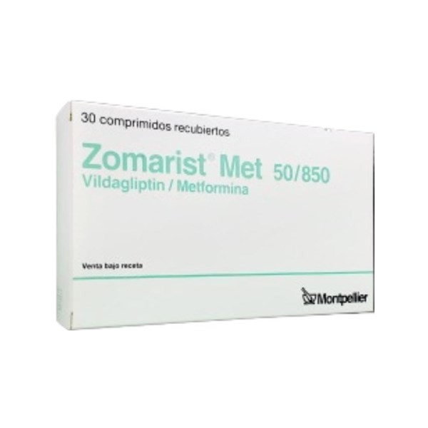 Montpellier Zomarist Met Vildagliptin + Metformina 50 / 850 Mg x 30 Comp #1