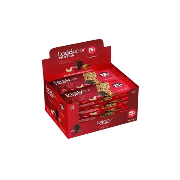 Laddubar Barra Protein Frutos Secos & Cranberries 60 gr (10 Unidades) #1