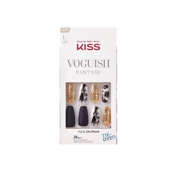 Impress Uñas Postizas Kiss Voguish Fantasy Glue-On Nails New York #1
