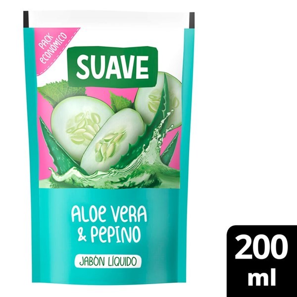 Jabón Líquido  Suave Repuesto Pepino Aloe 220 Cc. #1