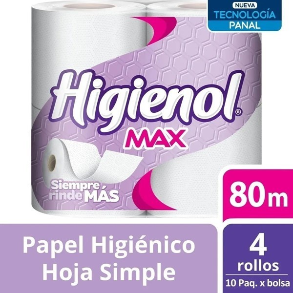 Higienol Max Hs Panal Papel Higénico Elite 4080 xmts
