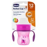 Chicco Vaso Perfect Cup Rosa 200 ml + 12 meses #1