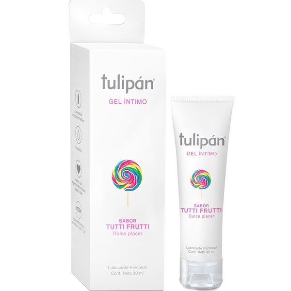 Tulipán Lubricante en Gel Sabor Tutti Frutti x 30 ml alt