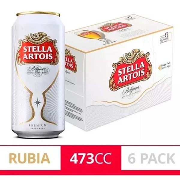 Cerveza Stella Artois Vinage Rubia 473 Cc Sixpa #1
