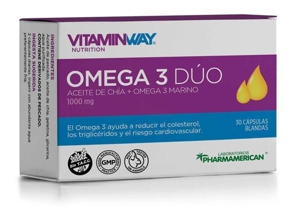 Vitamin Way Suplemento Dietario Omega 3 Duo (30 Cápsulas) #1