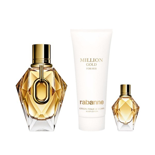 Rabanne Million Gold For Her Edp 90 ml + Body Lotion + Minitalla #1