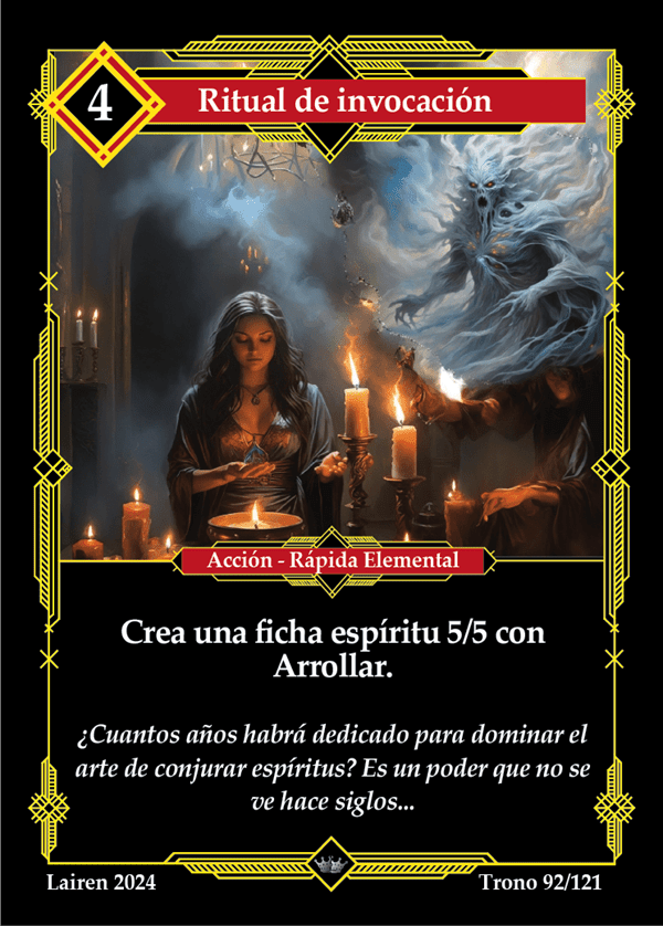 092 Ritual De Invocacion 1ra Edicion - Coste 4