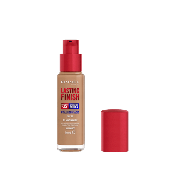 Base Rimmel Lasting Finish Color Honey Beige @ #Cfa283 alt