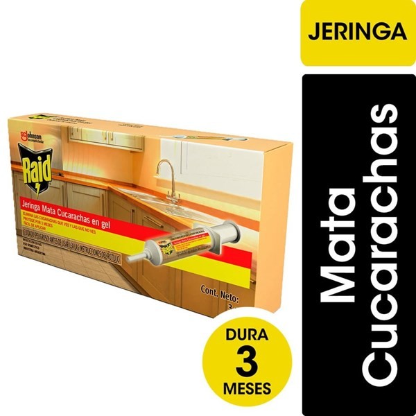 Insecticida Jeringas Cucarachicidas Raid 3 Gr #1
