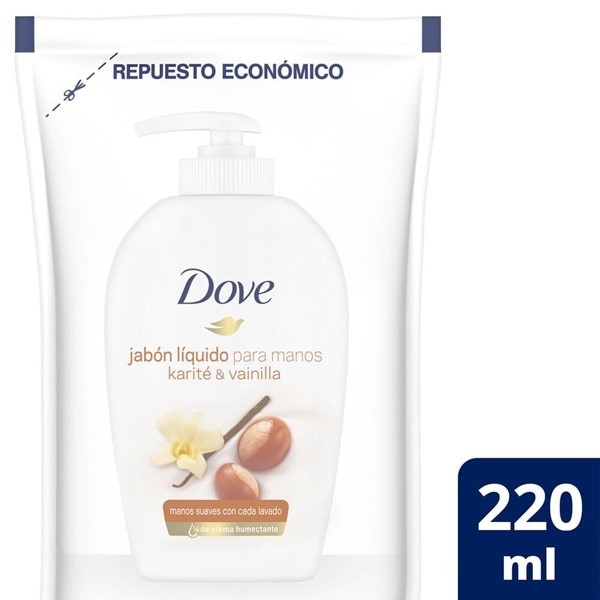 Jabon Karite Y Vainilla Dove Repuesto x 220 ml