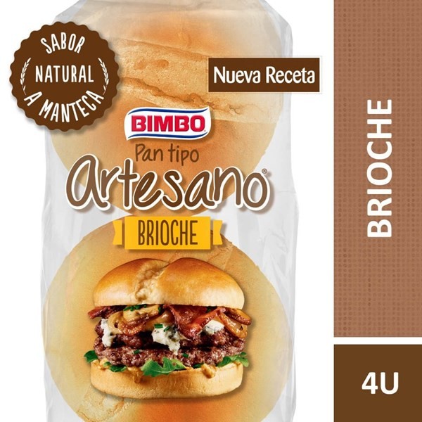 Bimbo Pan Hamburguesa Artesano Brioche 240 g