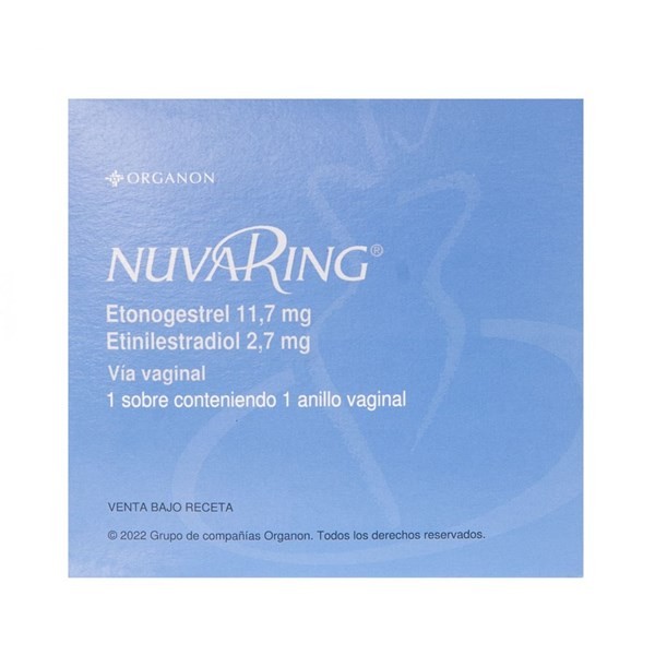 Organon Arg Nuvaring Etonogestrel + Etinilestradiol Anillo Vaginal x 1 Sobre #1