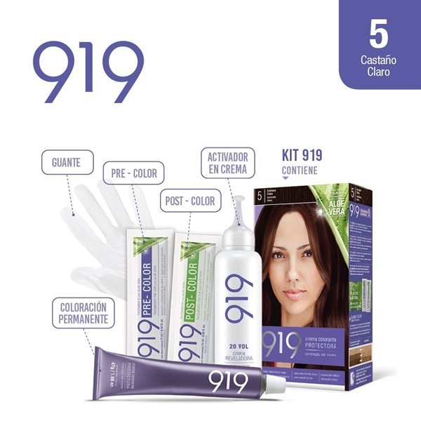 919 Kit Coloracion 5 Castaño Claro alt