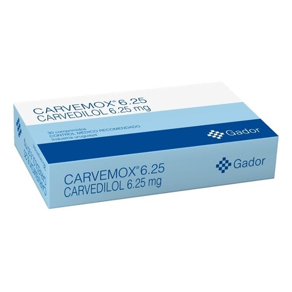 CARVEMOX 6.25 MG 30 COMP #1