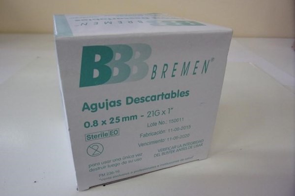 Aguja Descartable 25x8 21 g x 1 " X100 - Bremen #1