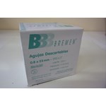 Aguja Descartable 25x8 21 g x 1 " X100 - Bremen #1