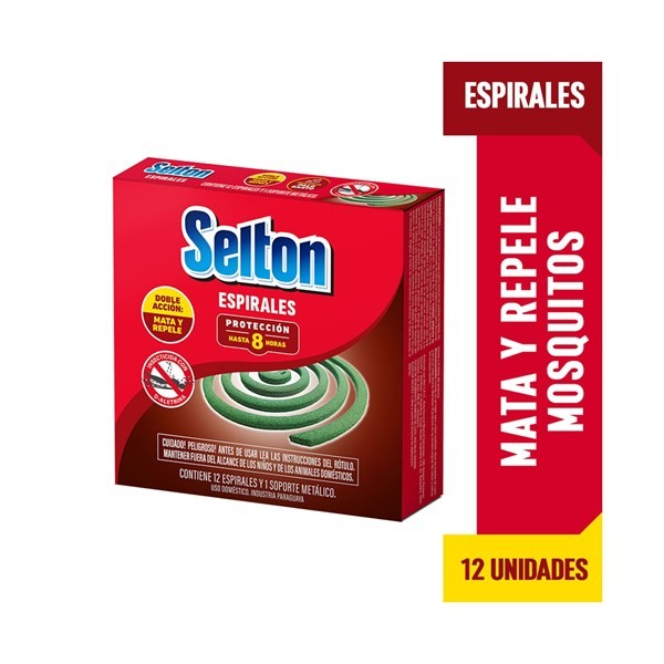 Espirales Para Mosquitos Selton Protección 8 Hs 12 uni #1