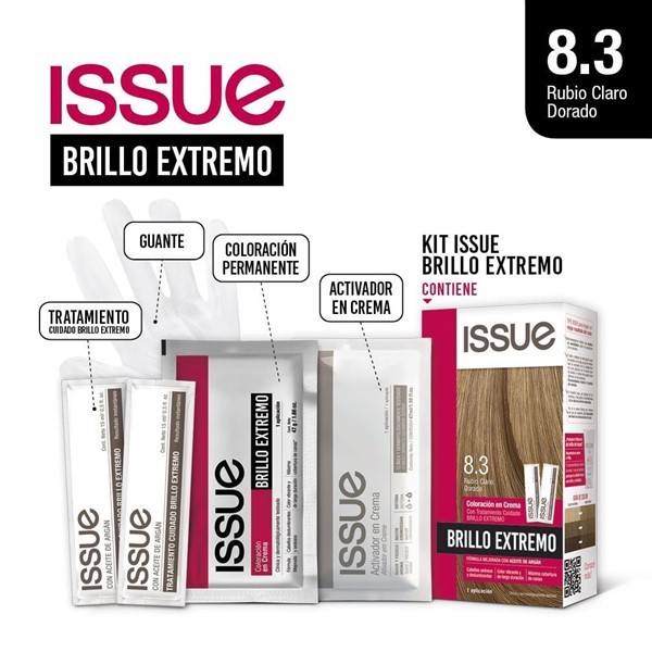 Issue Kit Coloracion Brillo Extremo N°8.3 alt