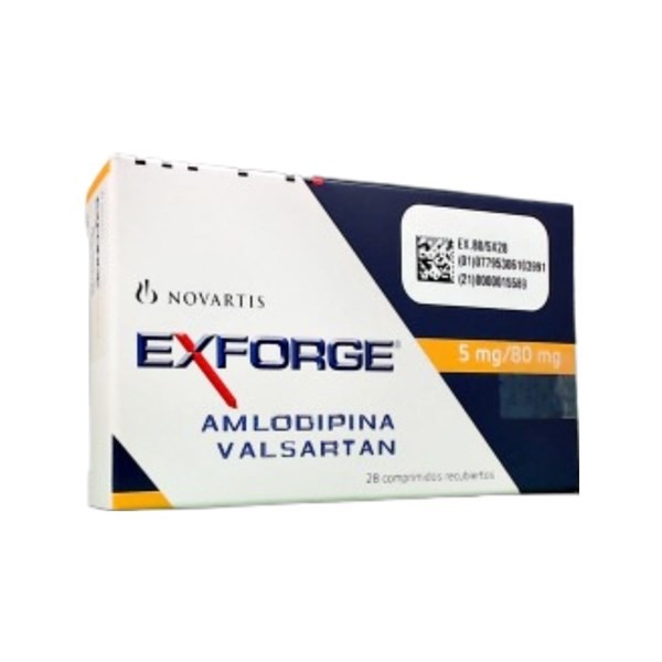Siegfried Exforge Valsartán + Amlodipina 5 / 80 Mg x 28 Comp Recubiertos #1