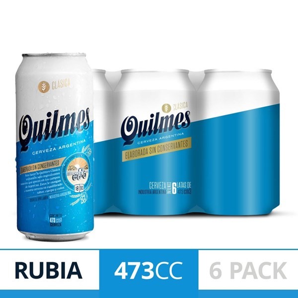Cerveza Quilmes Clásica 473 Cc X 6 #1