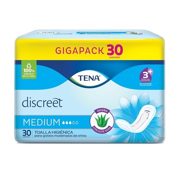 Tena Toallas Medium Para Mujer (30 Unidades) alt