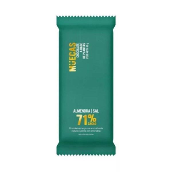 Tableta de Chocolate Muecas 71% Amargo x 80 g #1