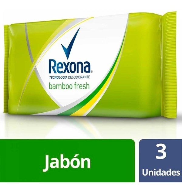 Rexona Bamboo Jabón Barra 3 Unid. X120 g #1