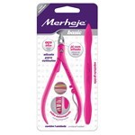 Merheje Basic Kit Alicate Para Cuticula C/Mango Estampado + Espatula #2