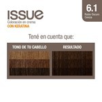 Issue Kit Tintura en Crema Keratin Color 6.1 Rubio Oscuro Ceniza Intenso #7