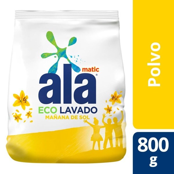 Jabón en Polvo Ala Matic Mañana de Sol Con Perlas Suavizantes 800 g #1