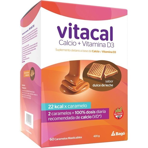 Suplemento Dietario Vitacal Dulce De Leche (60 Caramelos Masticables) #1