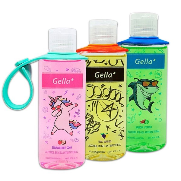 Gella Combo Gel Antibacterial Para Niños Con Colgante X3 #1