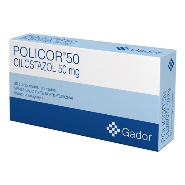 Policor 50 Mg | 30 Comprimidos | Cilostazol #1