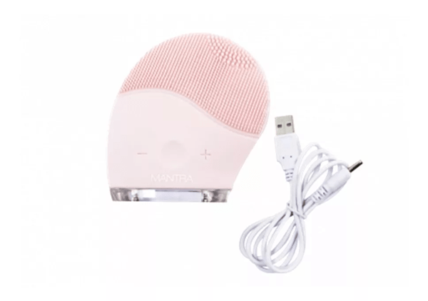 Mantra Cepillo Silicona Limpiador Y Masajeador Facial Usb alt