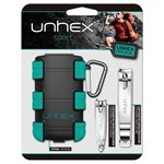 Unhex Estuche Adventure Cortauñas Pequeño + Cortauñas Grande + Mosqueton #7