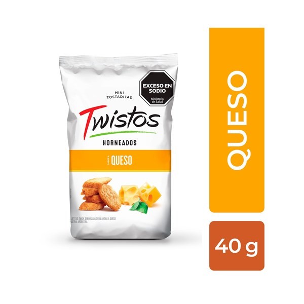 Mini Tostaditas Twistos de Queso 40 grs #1