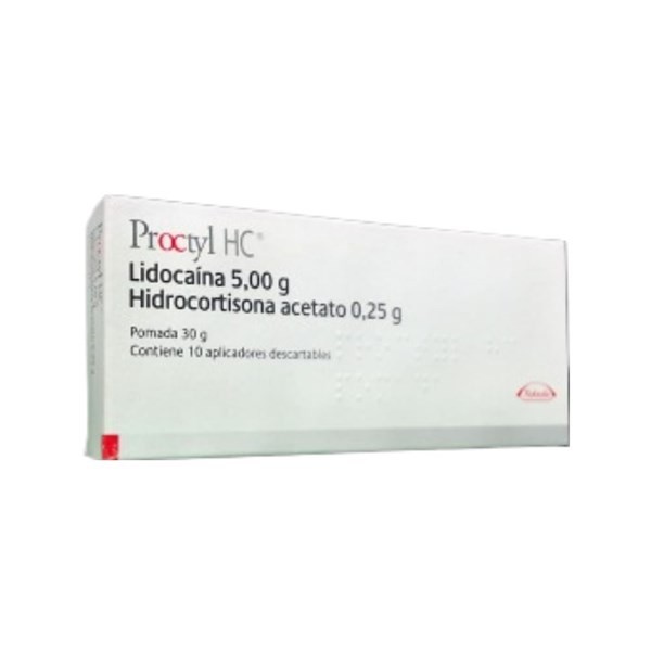 Nolter Proctyl Hc Lidocaína + Hidrocortisona Pomada x 30 g #1