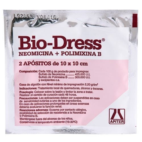 Bio-Dress Apósito 10 x 10 cms | 2 unidades