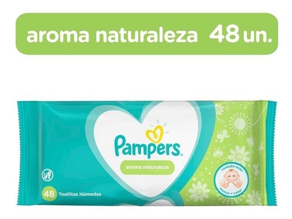 Pampers Toallas Humedas Aroma Naturaleza 48 Unidades