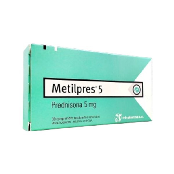 Trb-Pharma Metilpres Prednisona 5 Mg x 30 Comp Ranurados #1