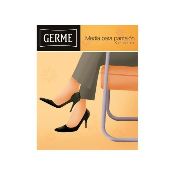 Medias Can Can Germe De Lycra Con Puntera 3/4 Pianola Talle único | 2 unidades #1